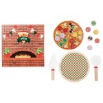 Cuptor Pizza de jucarie din lemn Pizza cu ingrediente 